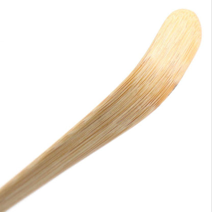 Bamboo Tea Scoop 'Winter Mountain House' by Unno Sotai — Daitoku-ji Inscription