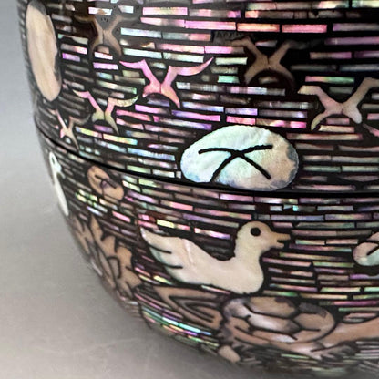 Museum Korean Najeon Chilgi Hira-Natsume | Park Young-hee Mother-of-Pearl Tea Caddy