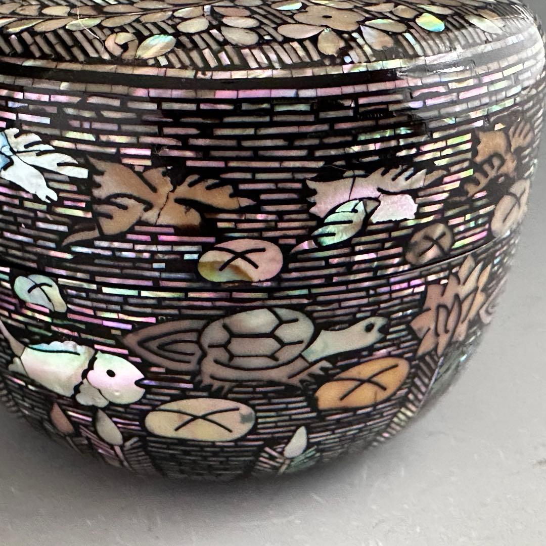 Museum Korean Najeon Chilgi Hira-Natsume | Park Young-hee Mother-of-Pearl Tea Caddy