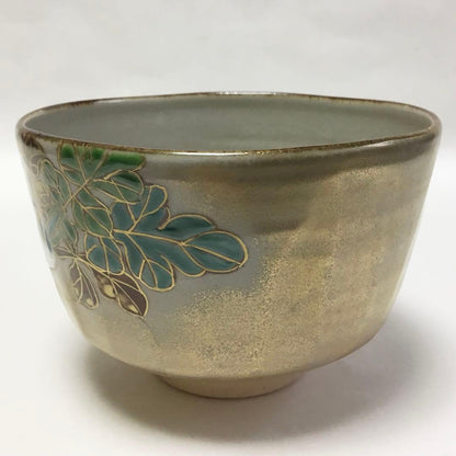 Vegetable Art Chawan by Ikkyu-gama – Kenzan Style Bowl – Kyoto Pottery – Japan