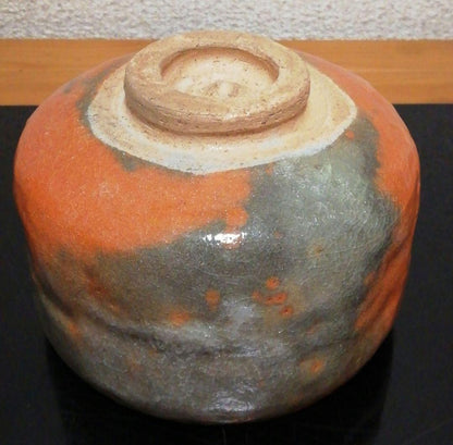Aka-Raku Chawan by Sonobe Genya | Red Raku Tea Bowl Tomobako Japanese Tea Ceremony