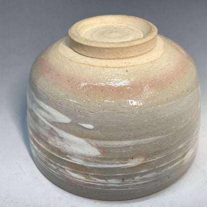 Authentic Kyoto-yaki Persimmon Matcha Bowl by Nan-guchi Kansui