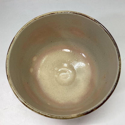 Authentic Kyoto-yaki Persimmon Matcha Bowl by Nan-guchi Kansui