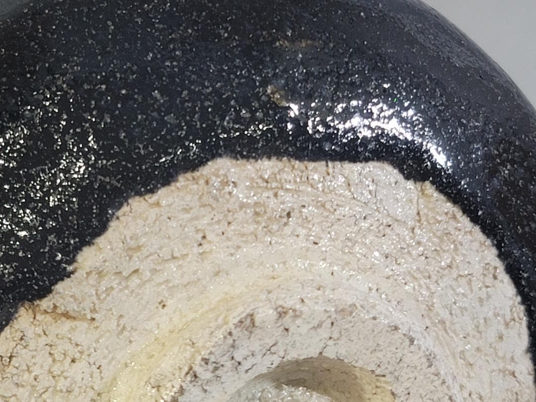 1st Gen Nakamura Donen Black Raku Tea Bowl Kuro Raku Chawan Kyoto