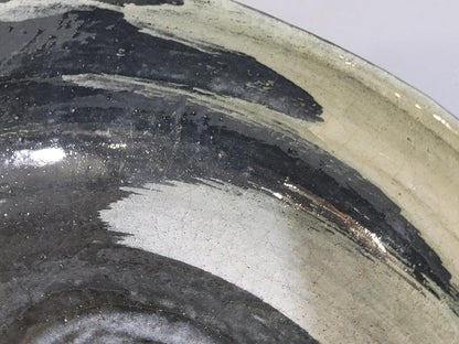 Raku Tea Bowl with Fireworks Design by Rakunyu - Summer Festival Hanabi-e Chawan
