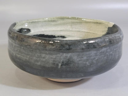 Raku Tea Bowl with Fireworks Design by Rakunyu - Summer Festival Hanabi-e Chawan