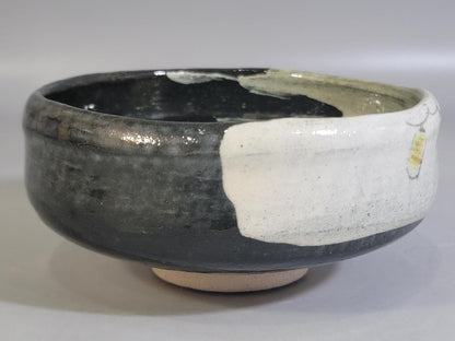 Raku Tea Bowl with Fireworks Design by Rakunyu - Summer Festival Hanabi-e Chawan
