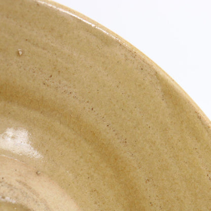 12th Tahara Tobei Hagi Flat Tea Bowl — Urasenke Houunsai Inscription