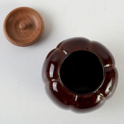 Akoda Tea Caddy by Kuze Soshun – Japanese Natsume – Gourde Form – Japan