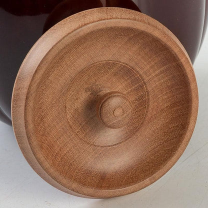 Akoda Tea Caddy by Kuze Soshun – Japanese Natsume – Gourde Form – Japan