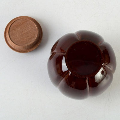 Akoda Tea Caddy by Kuze Soshun – Japanese Natsume – Gourde Form – Japan