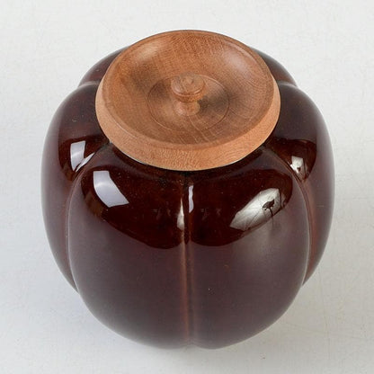 Akoda Tea Caddy by Kuze Soshun – Japanese Natsume – Gourde Form – Japan