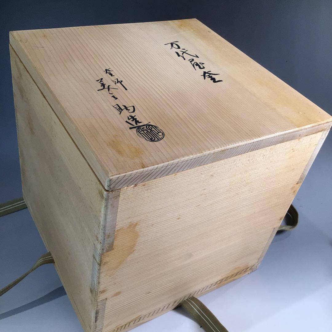 Mandaiya Chagama Tea Kettle by Wada Minosuke XII - Cast Iron with Signed Box