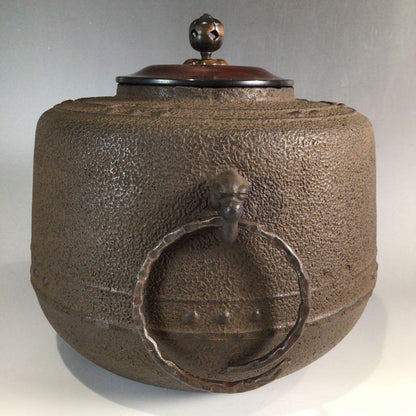 Mandaiya Chagama Tea Kettle by Wada Minosuke XII - Cast Iron with Signed Box