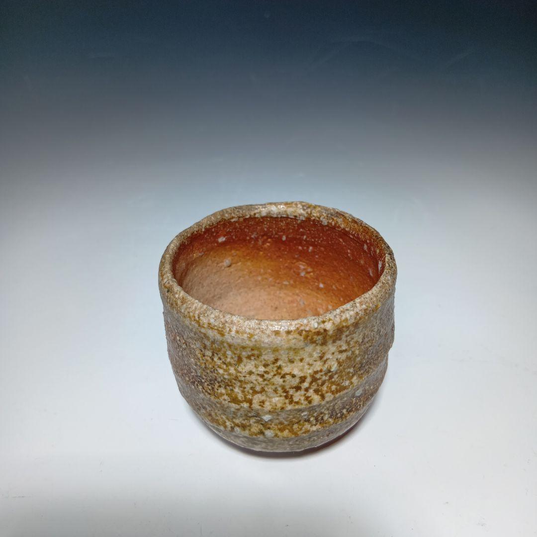 Shigaraki Guinomi by Michio Furutani – Japanese Sake Cup – Anagama Stoneware – Japan