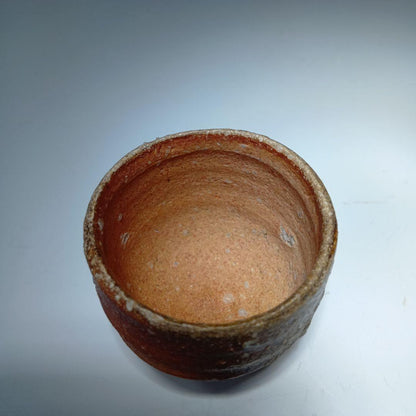 Shigaraki Guinomi by Michio Furutani – Japanese Sake Cup – Anagama Stoneware – Japan