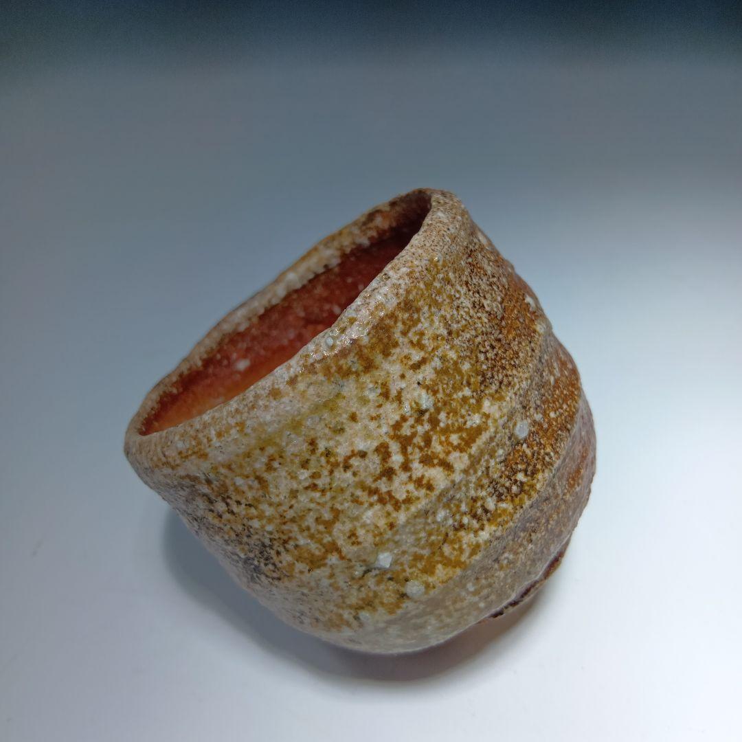 Shigaraki Guinomi by Michio Furutani – Japanese Sake Cup – Anagama Stoneware – Japan
