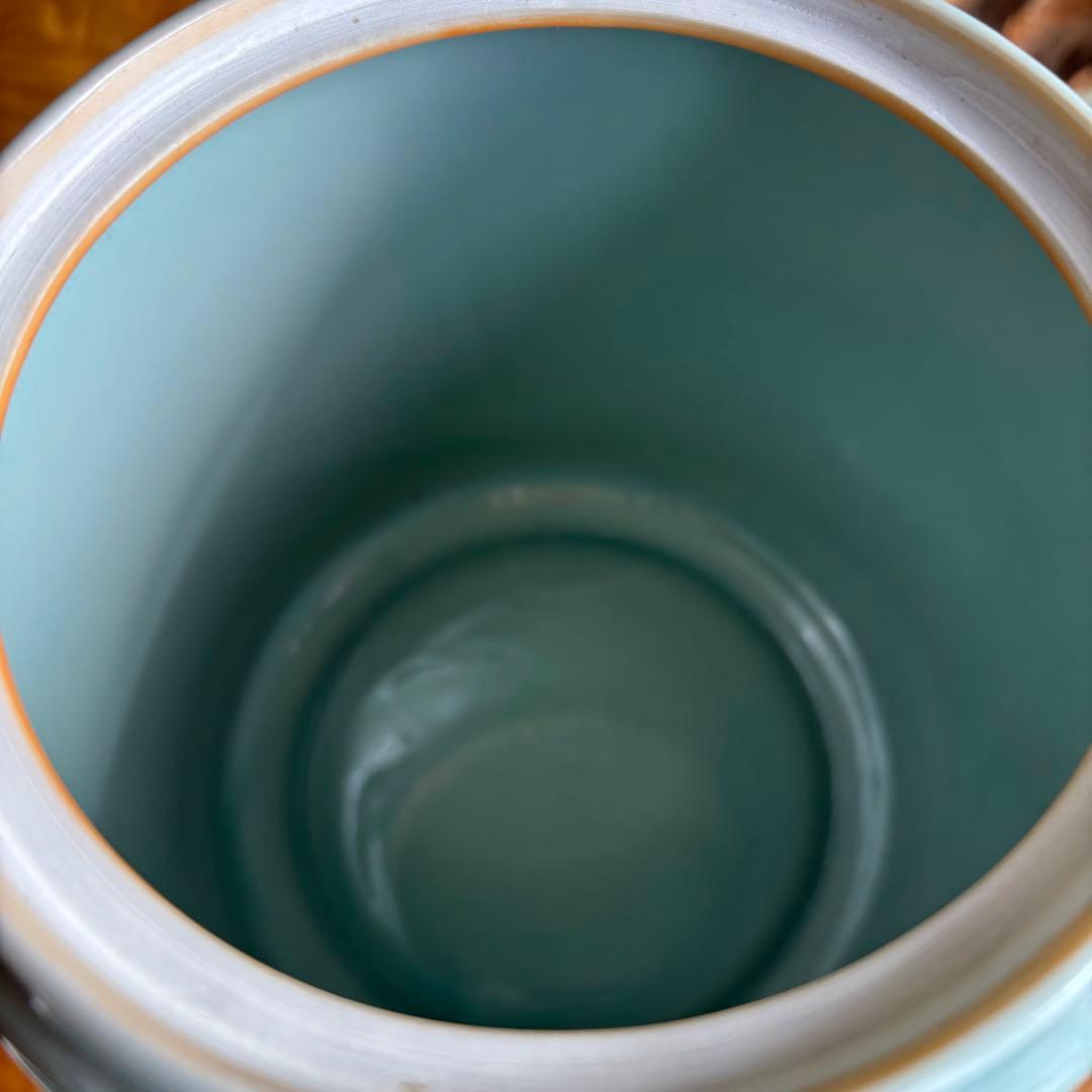 Celadon Mizusashi Water Jar | Pale Blue-Green Glaze | Tea Ceremony Water Container
