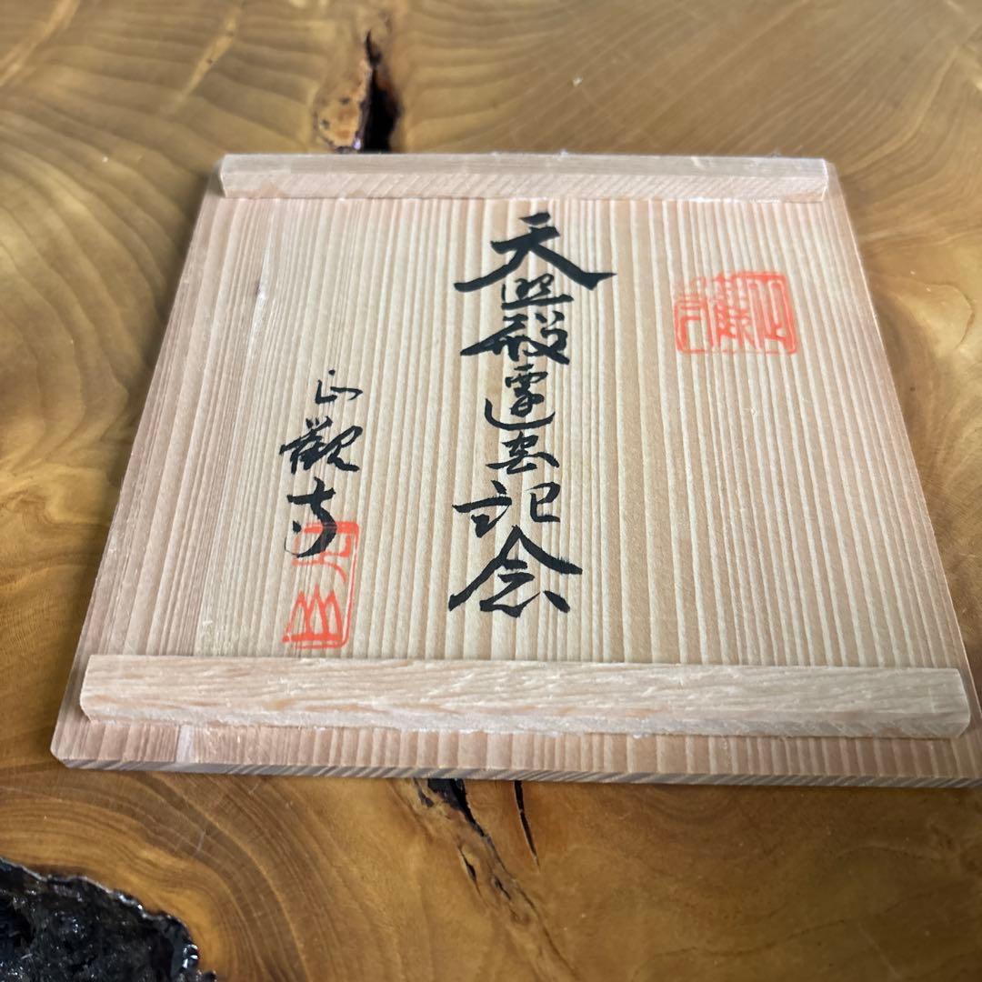 Raku Matcha Bowl "Uzushio" by Seizan, Tantobo — Swirling Tide Glaze