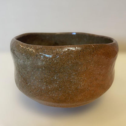 3rd Gen Nakamura Donen Red Raku Tea Bowl — Hand-Formed, Tomobako