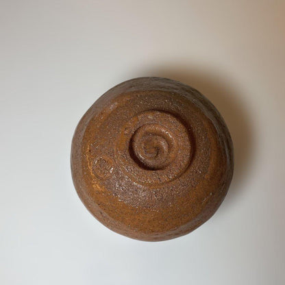 3rd Gen Nakamura Donen Red Raku Tea Bowl — Hand-Formed, Tomobako