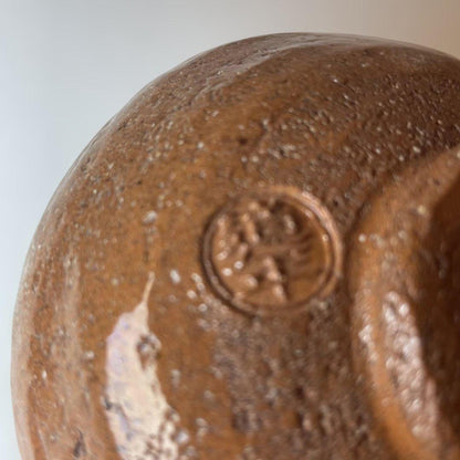 3rd Gen Nakamura Donen Red Raku Tea Bowl — Hand-Formed, Tomobako