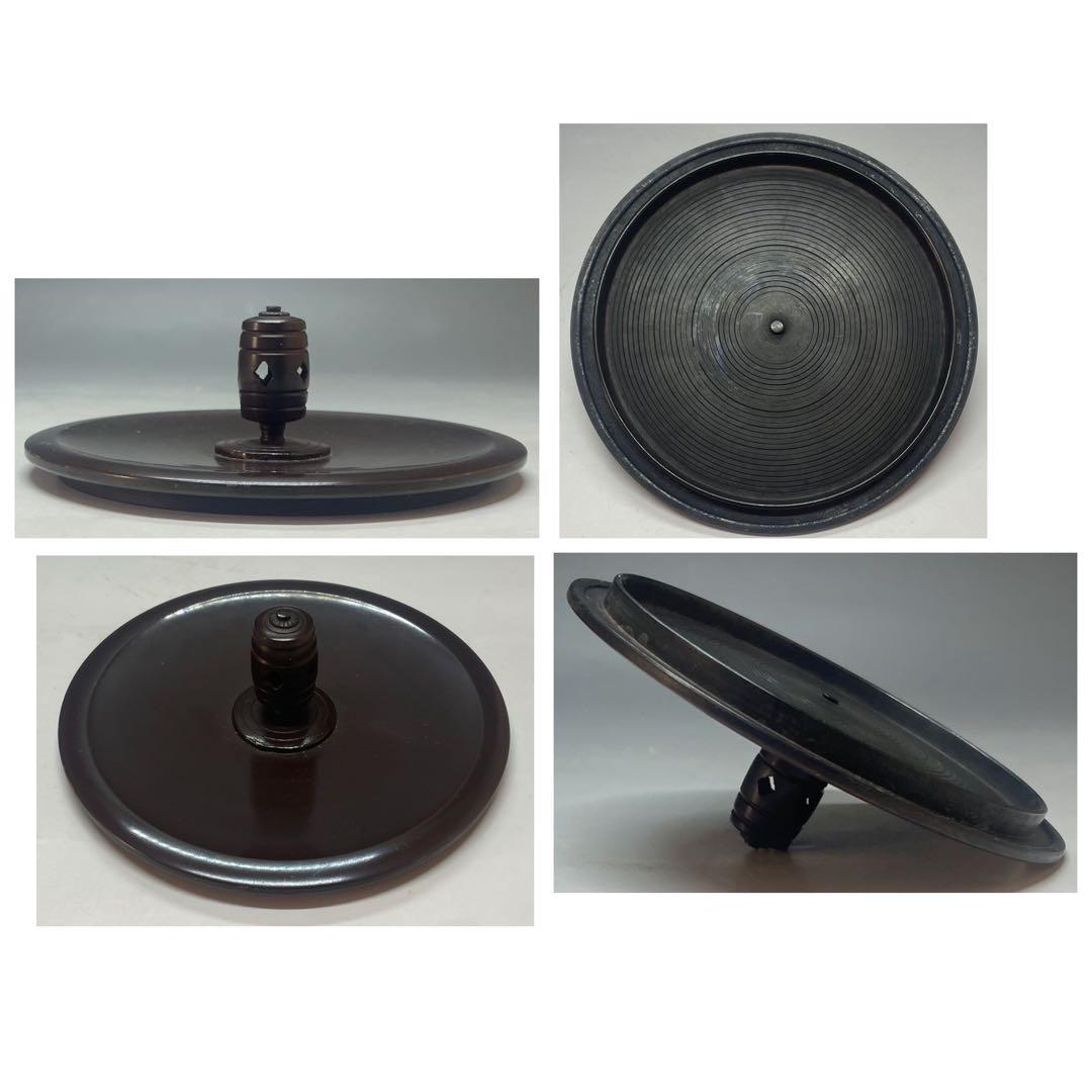 Takahashi Keiten Living National Treasure — Shikishi-Gama Iron Tea Kettle, Landscape Panels, Yonhosan Tomobako