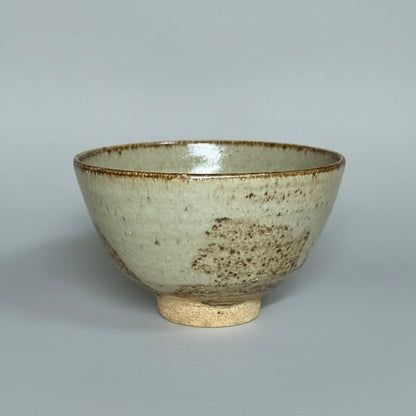 Meimeian Tea Bowl by Nagira Yasuhisa - Green Glaze Chawan with Signed Box