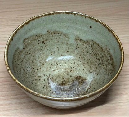 Meimeian Tea Bowl by Nagira Yasuhisa - Green Glaze Chawan with Signed Box