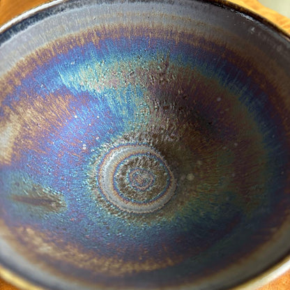 Chikushi Ano-Yaki — Yohen Kiln-Transformation Tea Bowl | Aurora Glaze, Fukuoka 1984