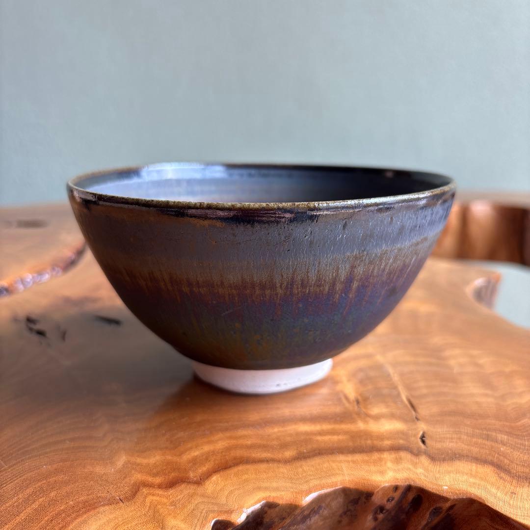 Chikushi Ano-Yaki — Yohen Kiln-Transformation Tea Bowl | Aurora Glaze, Fukuoka 1984