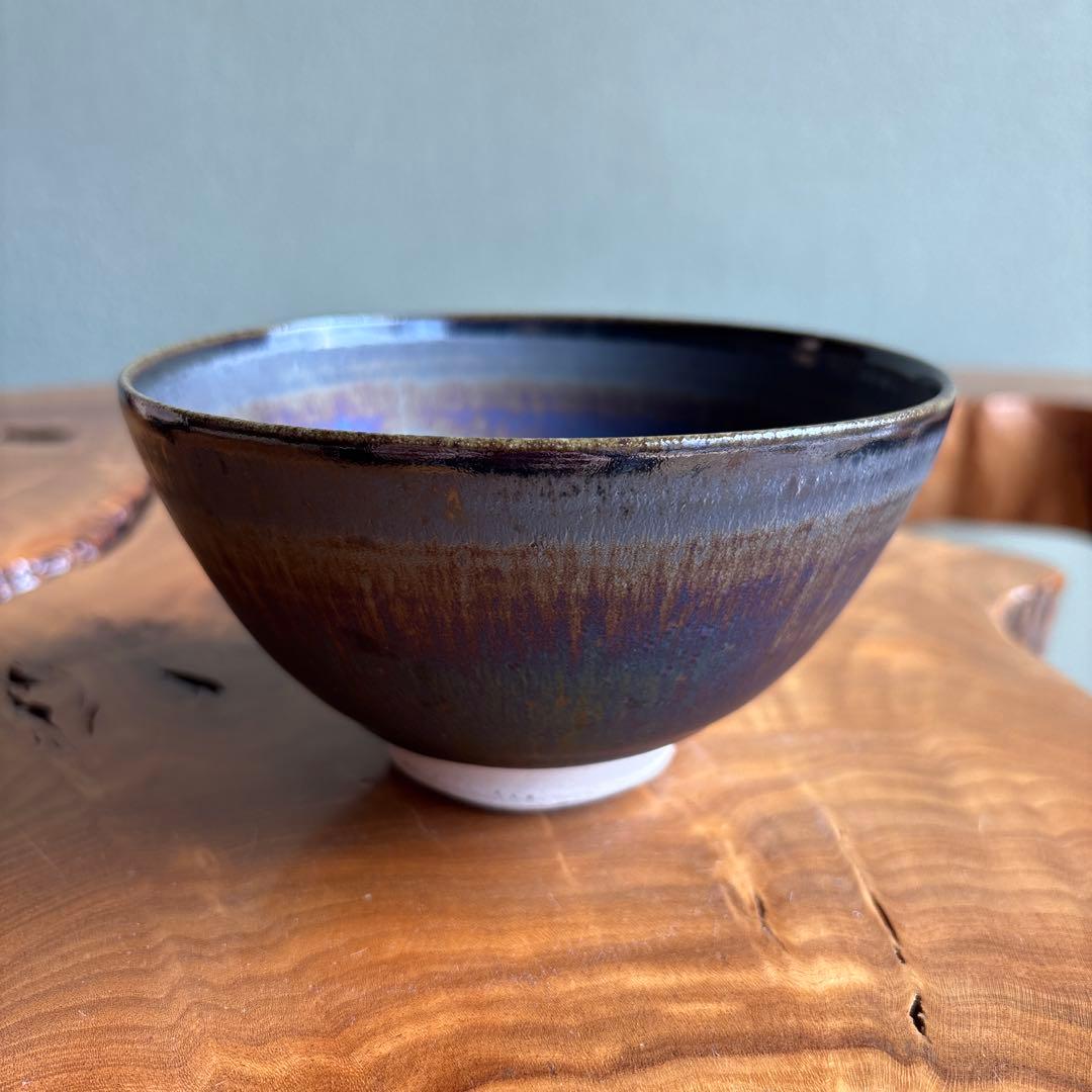Chikushi Ano-Yaki — Yohen Kiln-Transformation Tea Bowl | Aurora Glaze, Fukuoka 1984