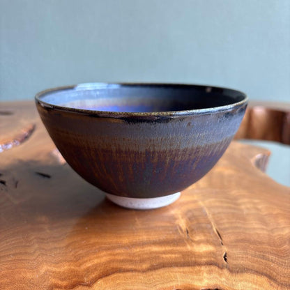 Chikushi Ano-Yaki — Yohen Kiln-Transformation Tea Bowl | Aurora Glaze, Fukuoka 1984