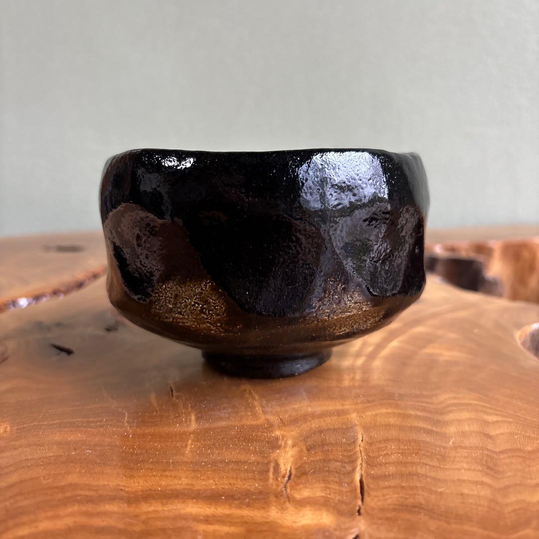 Kuro Raku Matcha Bowl by Sasaki Shoraku | Kyoto Tea Ceremony Chawan | Tomobako