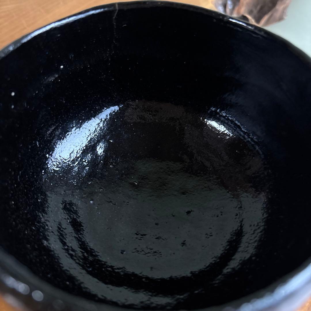 Kuro Raku Matcha Bowl by Sasaki Shoraku | Kyoto Tea Ceremony Chawan | Tomobako