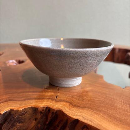 Ecchu Ippo-yaki Celadon Tea Bowl - Toyama Artisan Matcha Chawan with Signed Box