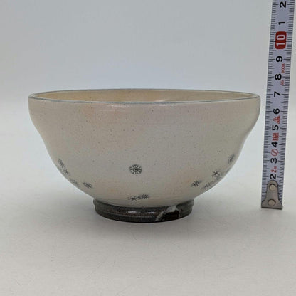 Teratani Kiln — Shin-Korai Hakeme Chrysanthemum Chawan, Tomobako