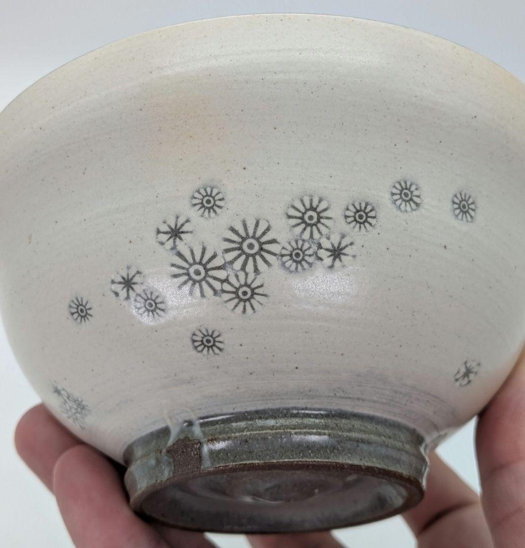 Teratani Kiln — Shin-Korai Hakeme Chrysanthemum Chawan, Tomobako