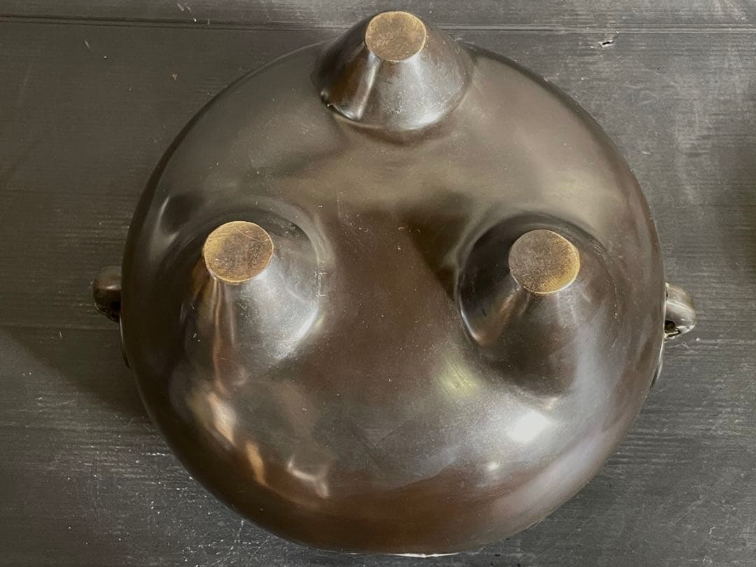 Korean-style Furo Wind Furnace and Iron Kettle Set by Kanamori Shoei - Unused Mint