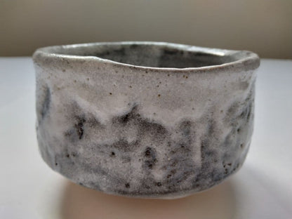 Nezumi Shino Matcha Bowl by Yamaguchi Jotetsu with Signed Box