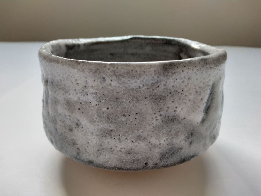 Nezumi Shino Matcha Bowl by Yamaguchi Jotetsu with Signed Box