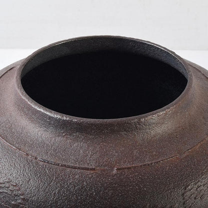 Shinnari Hane Chagama by Living National Treasure Takahashi Keitei - Hamamatsu Pine Pattern