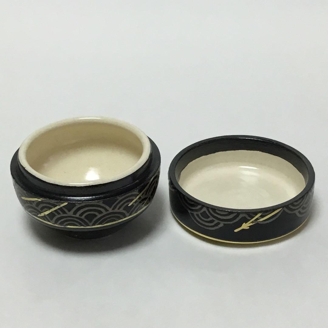 Maki-e Kogo Incense Container by Kaga Zuizan — Koma & Seigaiha Urushi Lacquer, Tea Ceremony, Tomobako