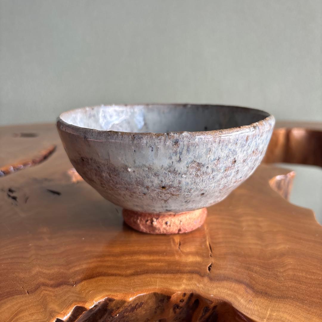 Nama-Toyu Chawan | Raw Ash Glaze Matcha Bowl | Gray-Blue Mineral Surface | Japanese Tea Ceremony