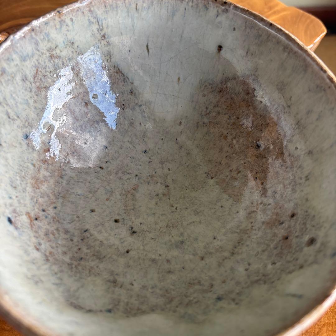 Nama-Toyu Chawan | Raw Ash Glaze Matcha Bowl | Gray-Blue Mineral Surface | Japanese Tea Ceremony
