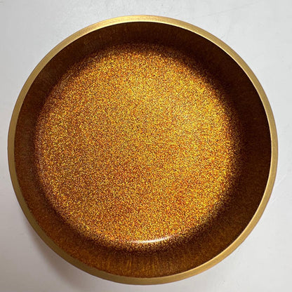 Kitamura Soshin — Matsu Maki-e Natsume Tea Caddy, Full-Body Pine Forest with Gold Nashiji Interior