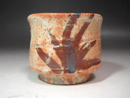 Kato Mineo Living National Treasure Shino Guinomi Sake Cup Iron Brush