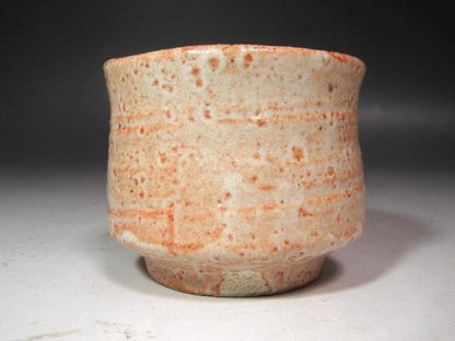 Kato Mineo Living National Treasure Shino Guinomi Sake Cup Iron Brush