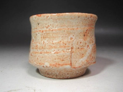 Kato Mineo Living National Treasure Shino Guinomi Sake Cup Iron Brush