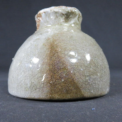 Ido-style Tea Bowl with Crackle Glaze - Korean Inspired Japanese Chawan with Signed Box